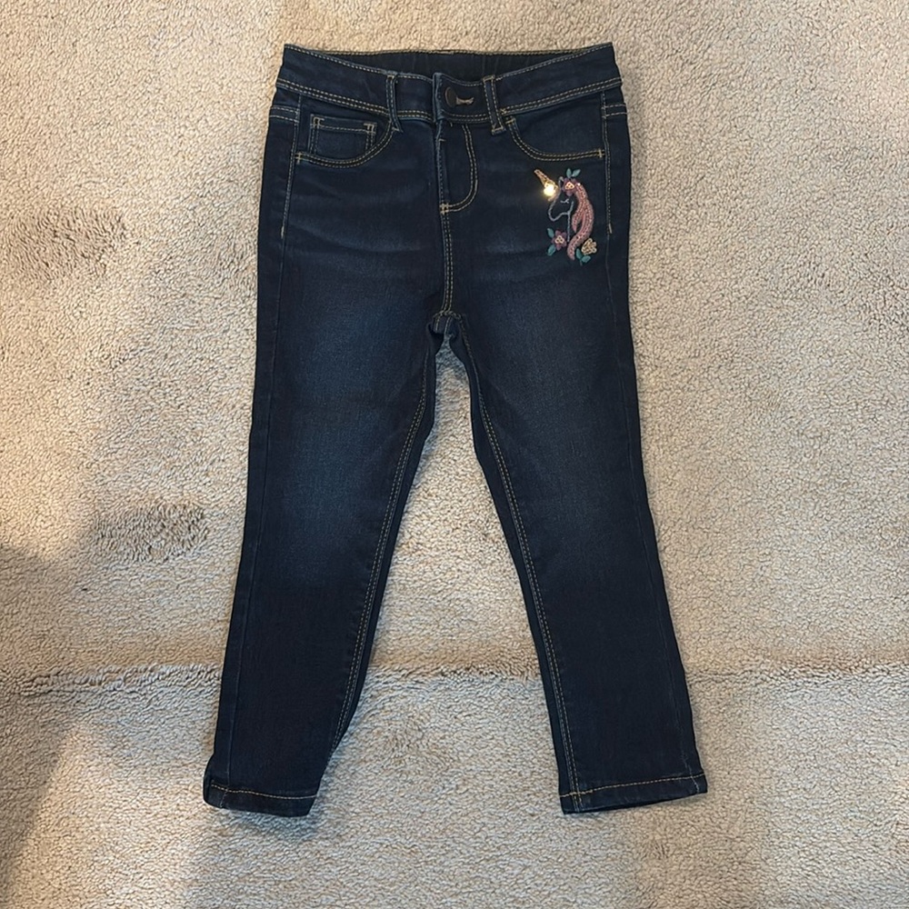 4T unicorn jeans